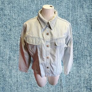 Live a Little Light Blue Jean Long Sleeve Shirt